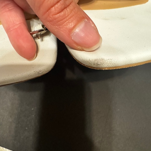 Block Heels by Steve Madden. 6M. White. Pre-Loved - Picture 3 of 10